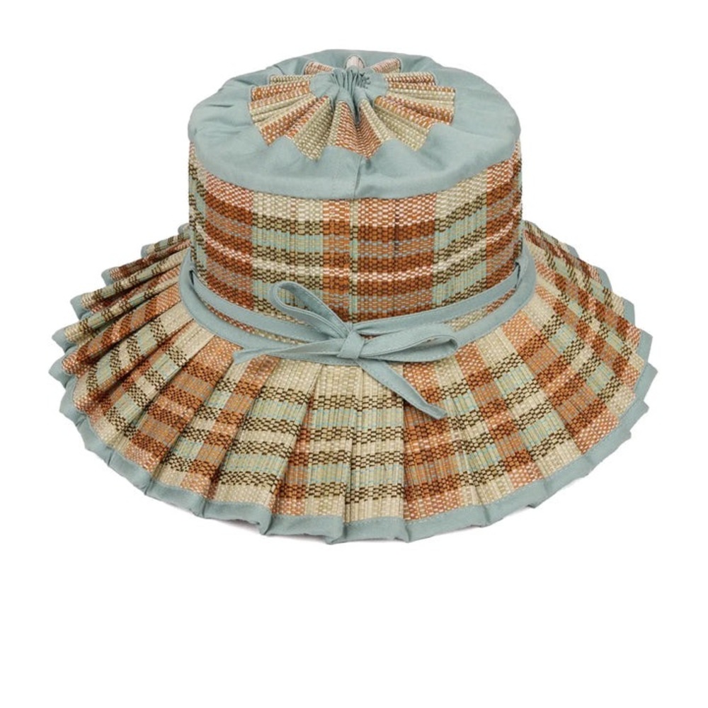 Lorna Murray Australia Lake Como Child's Hat – Green/Brown Plaid - Picture 2 of 13